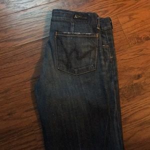 Women’s flare jeans.